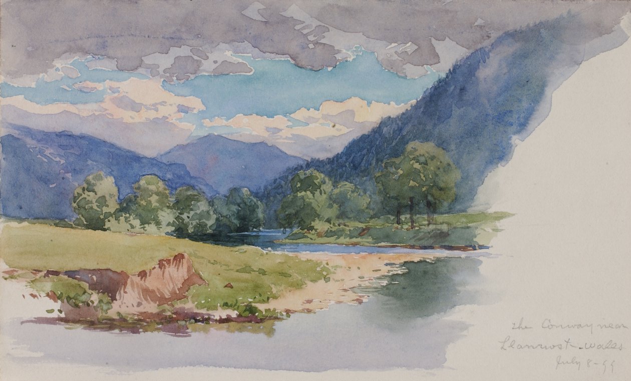 The Conway, nær Llanrwst, Wales, 1899. av George Elbert Burr