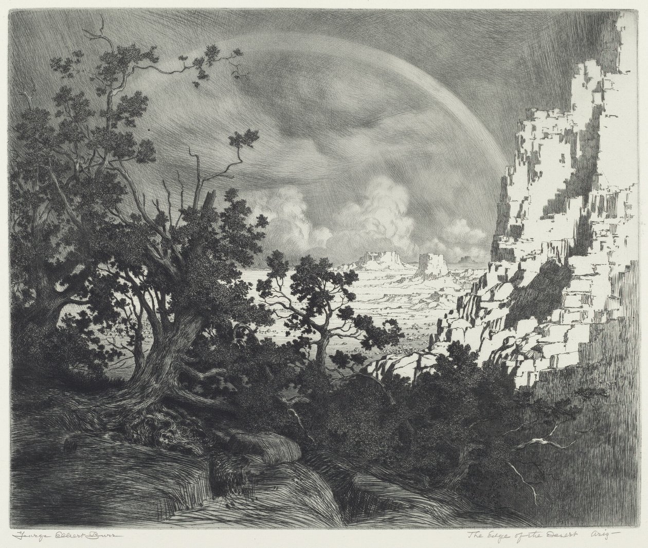 The Edge of the Desert, Arizona av George Elbert Burr