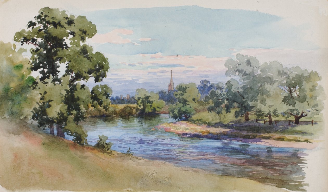 The Wye nær Ross, 1899. av George Elbert Burr