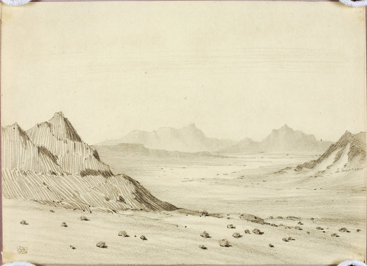 Uten tittel (tegning til trykk) av George Elbert Burr