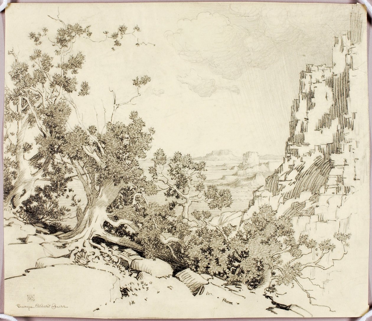 Uten tittel (overføringstegning til Ørkenens rand, Arizona) av George Elbert Burr
