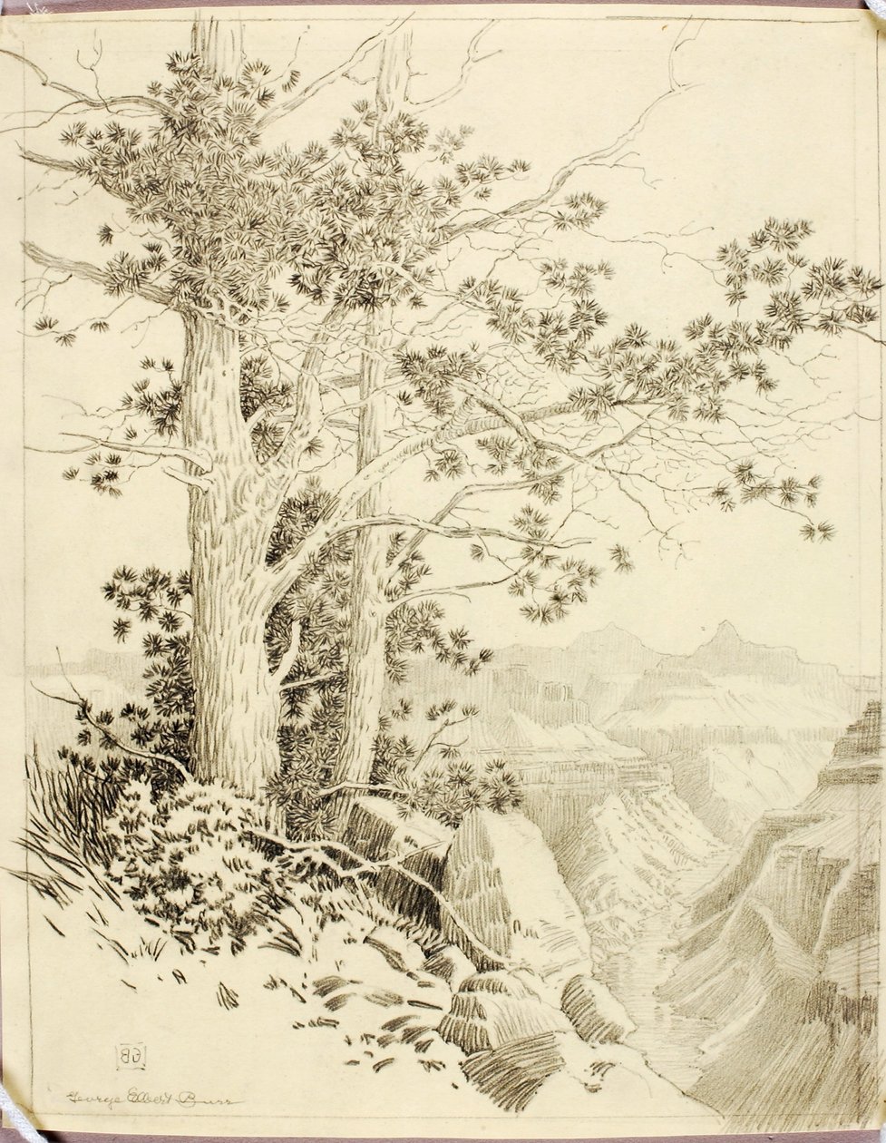 Uten tittel (overføringstegning for trykk) av George Elbert Burr