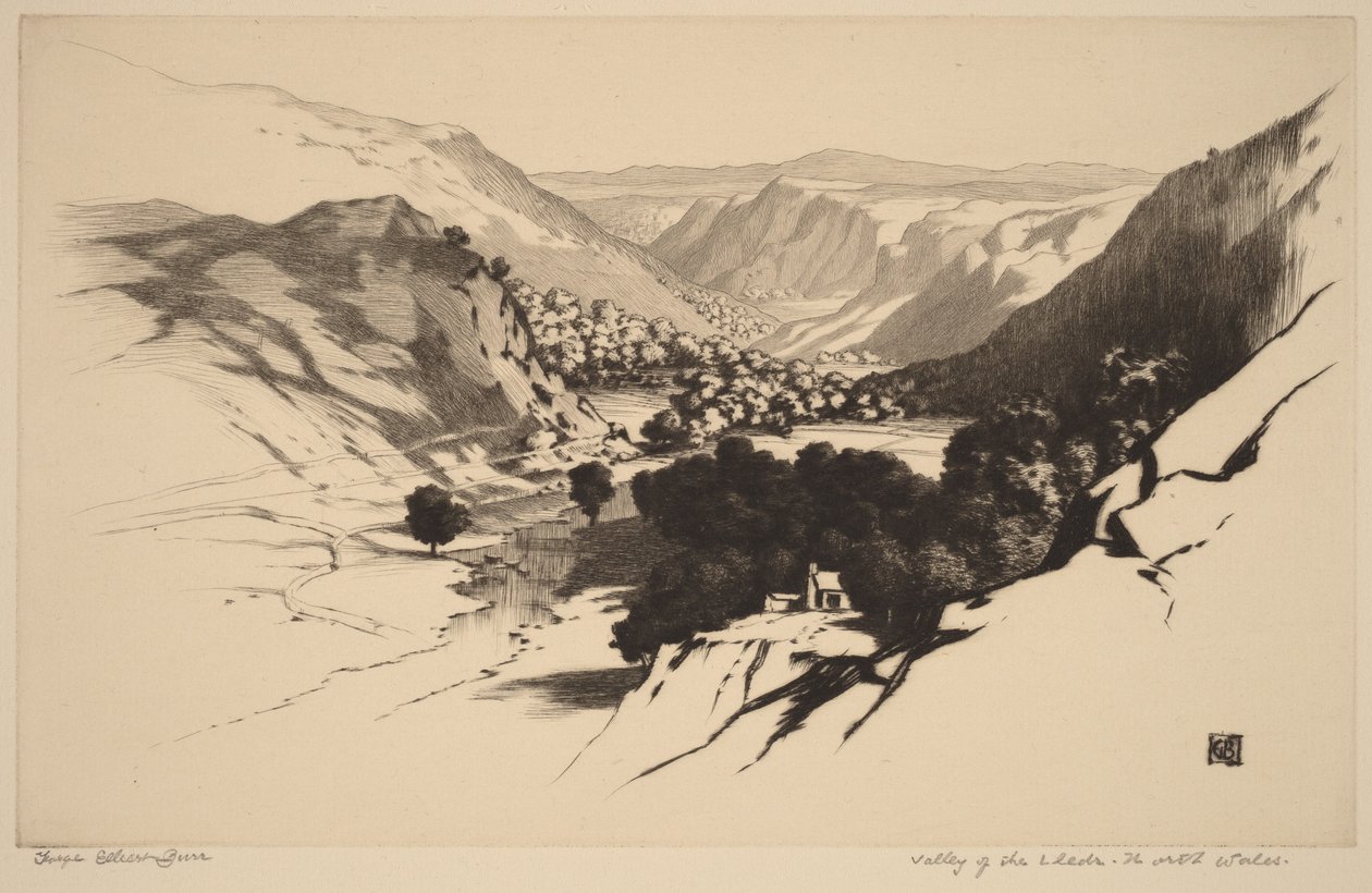 Lledr-dalen, Nord-Wales (nr. 1) av George Elbert Burr