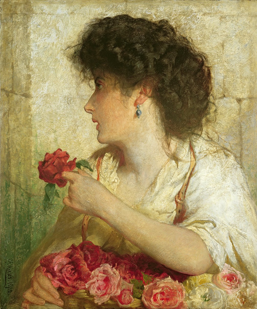 En sommerrose, 1910 av George Elgar Hicks