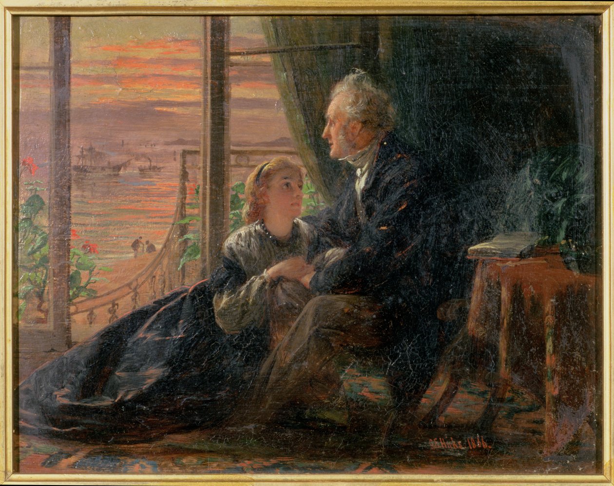 Kveldsfortellinger, 1866 av George Elgar Hicks