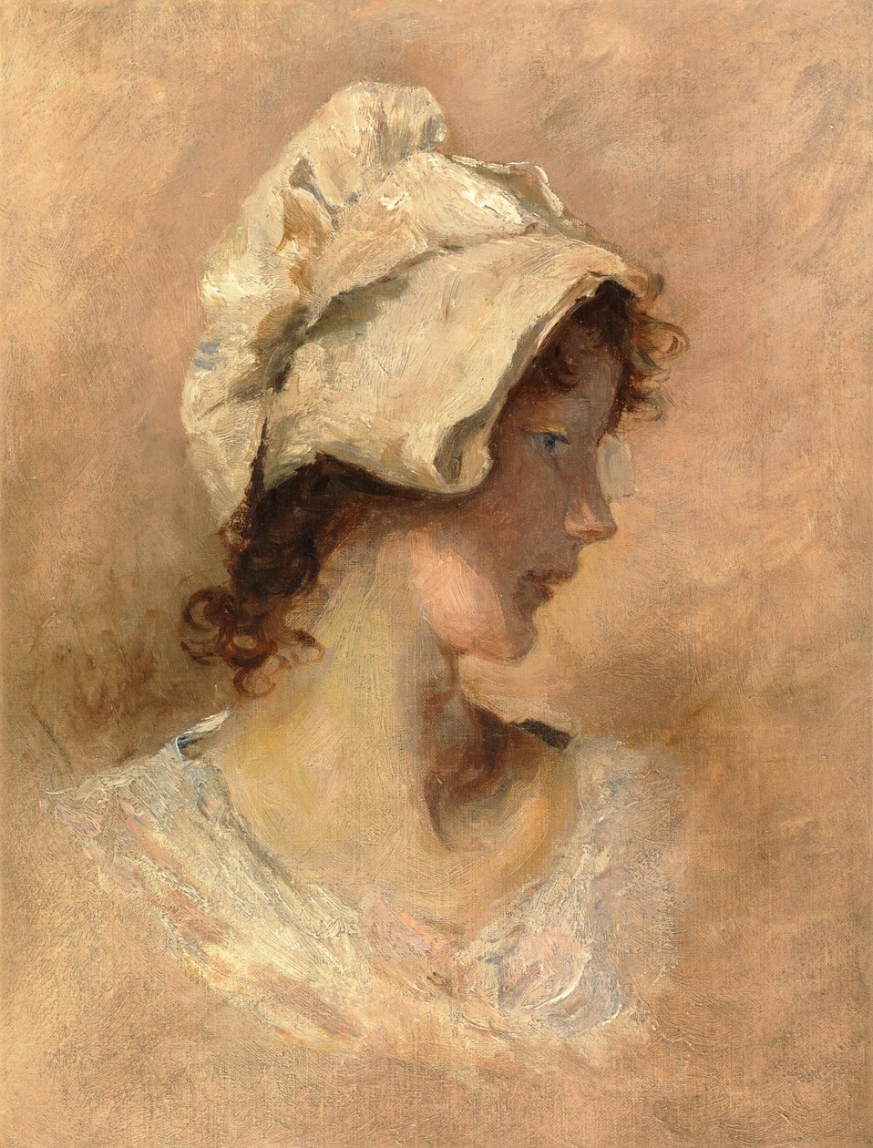 Hodet til en kvinne av George Elgar Hicks