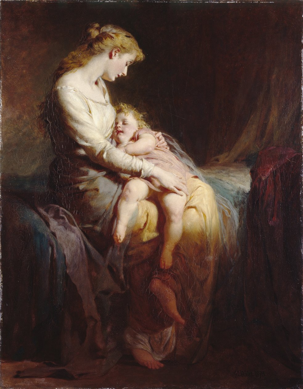 Mor og barn av George Elgar Hicks