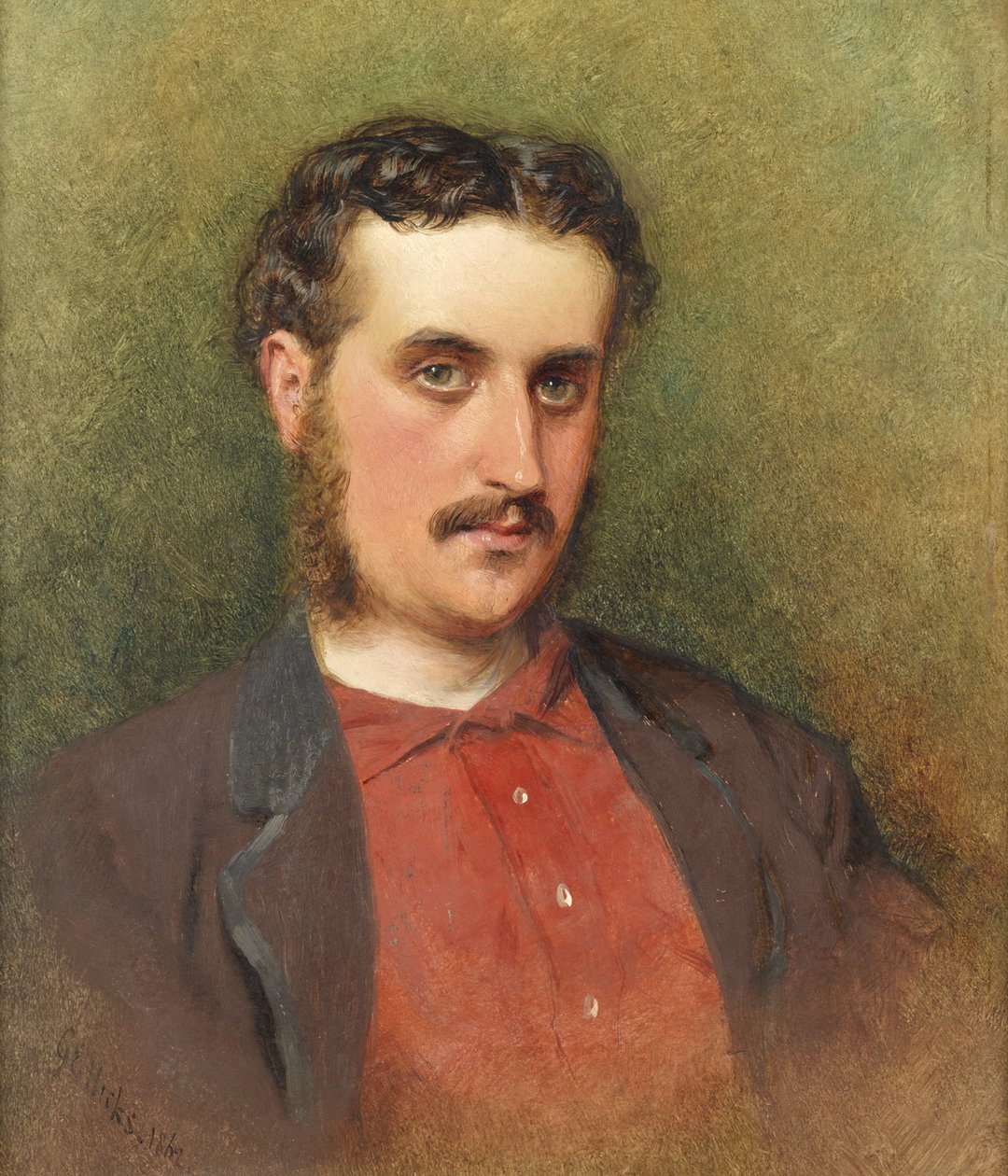 Selvportrett, 1862 av George Elgar Hicks