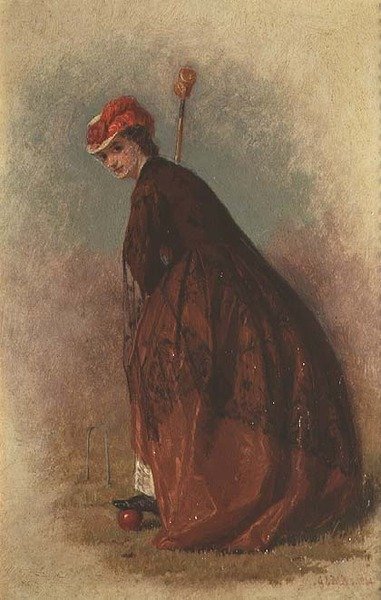 Krokketspilleren av George Elgar Hicks