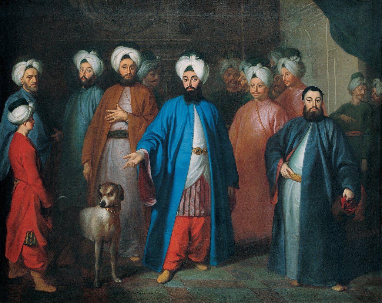 Mehmed Said Efendi og hans følge av George Engelhardt Schröder