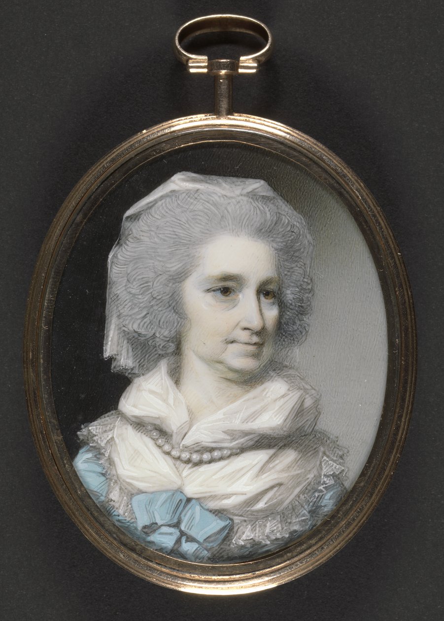 Lady Grace Burnaby (wc og gouache på elfenben) av George Engleheart