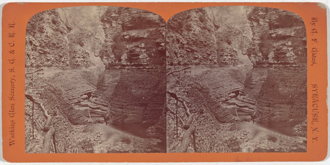 Watkins Glen Scenery, Spiral Gorge av George F. Gates