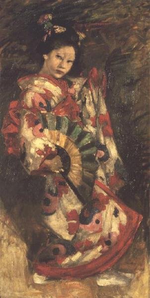 Japanese Girl (olje på lerret) av George F. Henry
