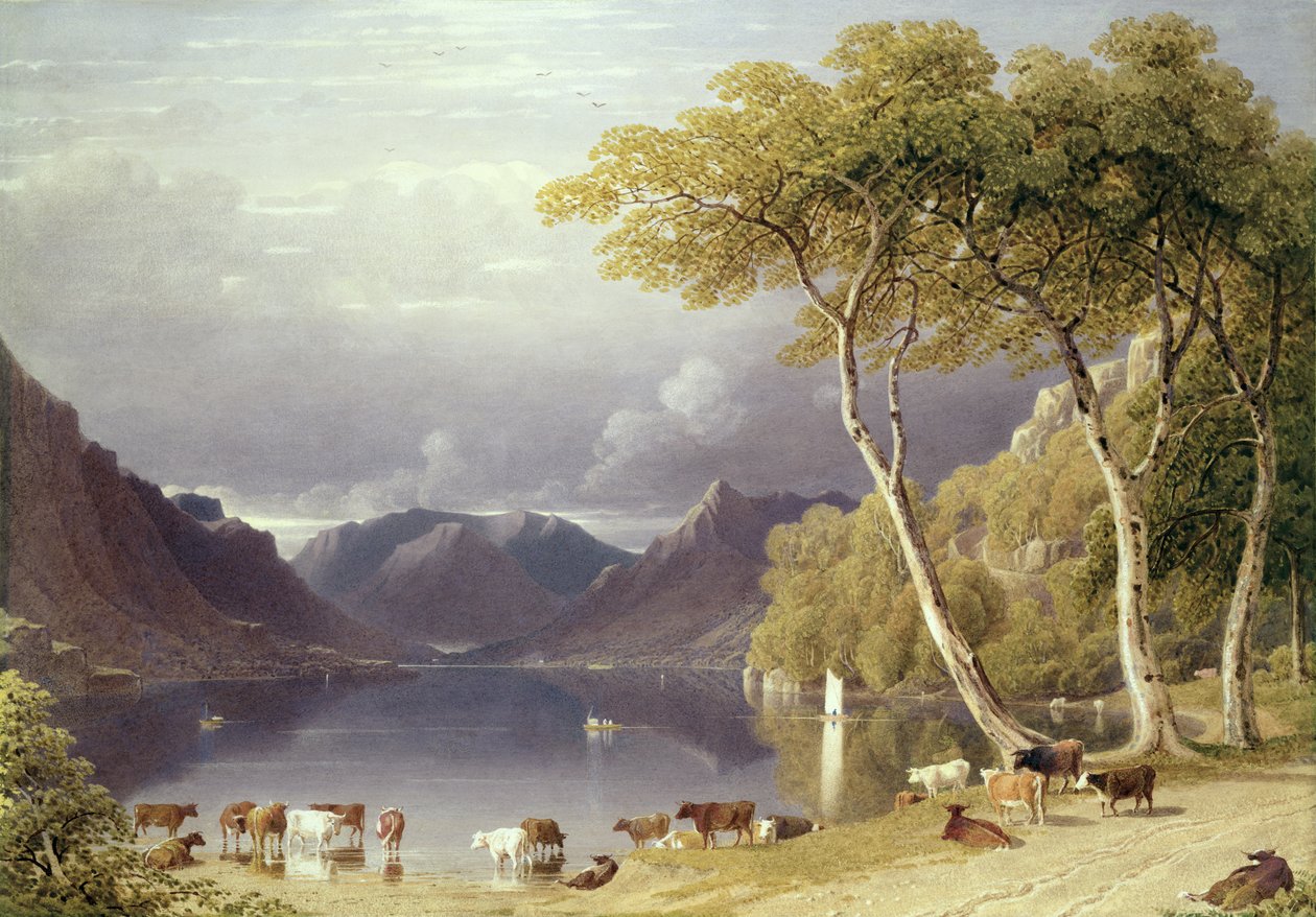 Leder for Ullswater i Lake District av George Fennel Robson