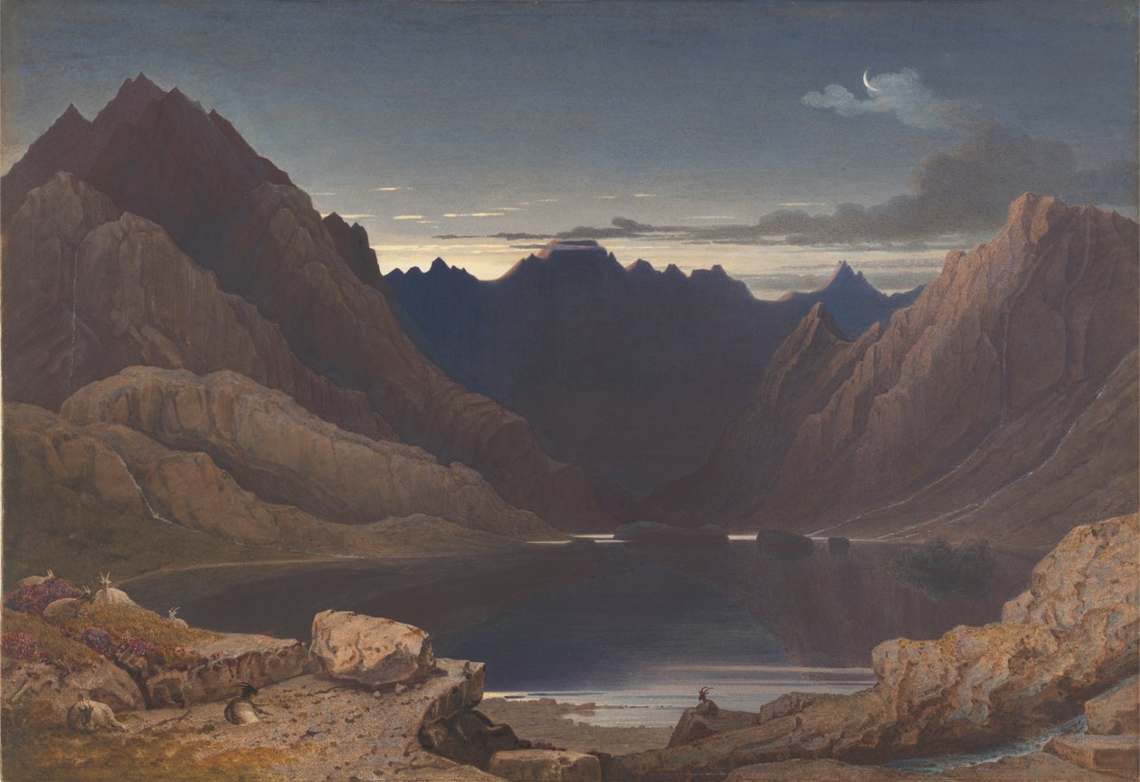 Loch Coruisk, Isle of Skye, Dawn av George Fennell Robson