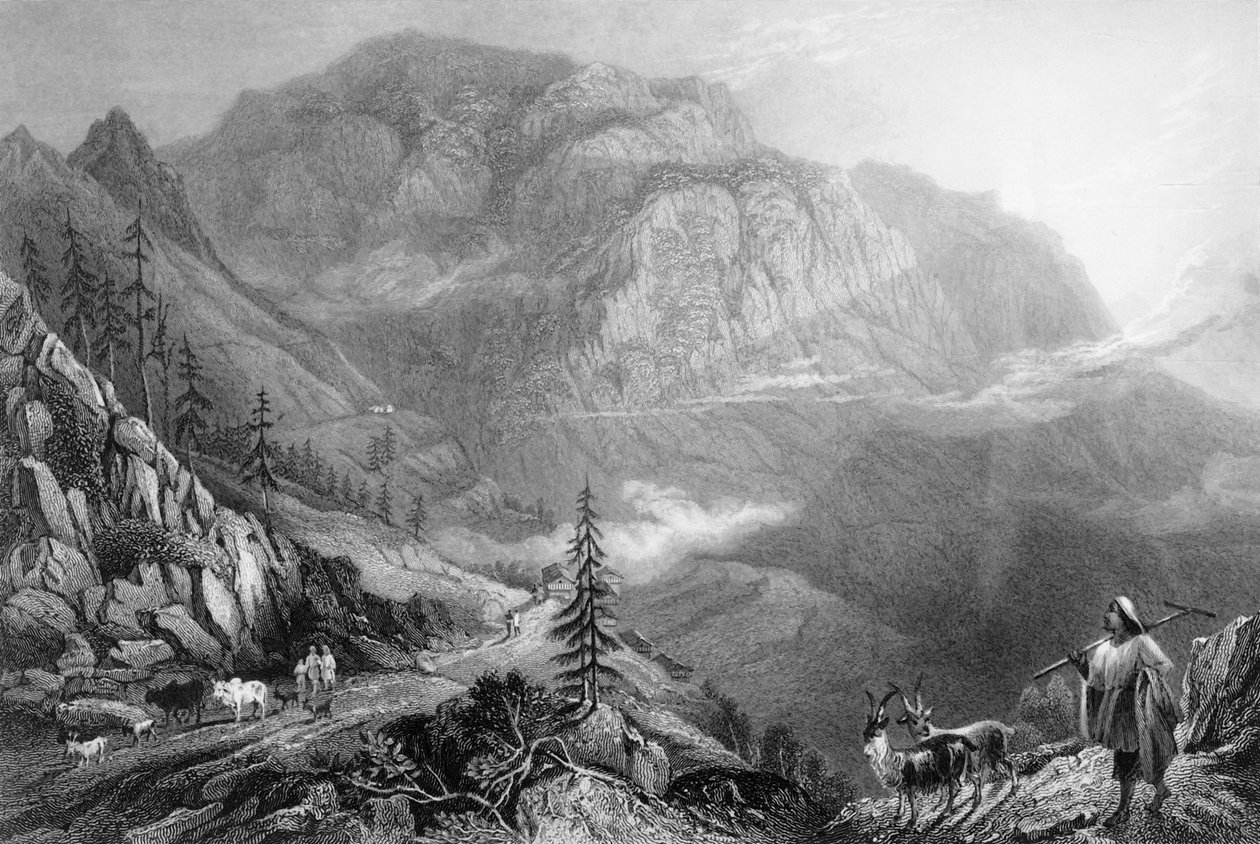 'Mohuna, nær Deobun', 1838. av George Francis White