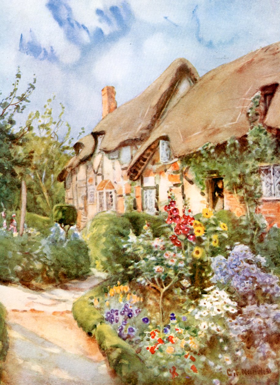 Anne Hathaways Cottage, Shottery, Warwickshire, 1924-1926. av George Franck Nicholls