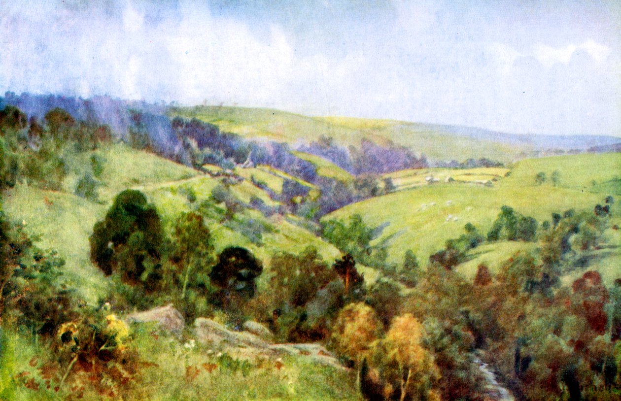 On the Hills near Harrogate, Yorkshire, 1924-1926. av George Franck Nicholls