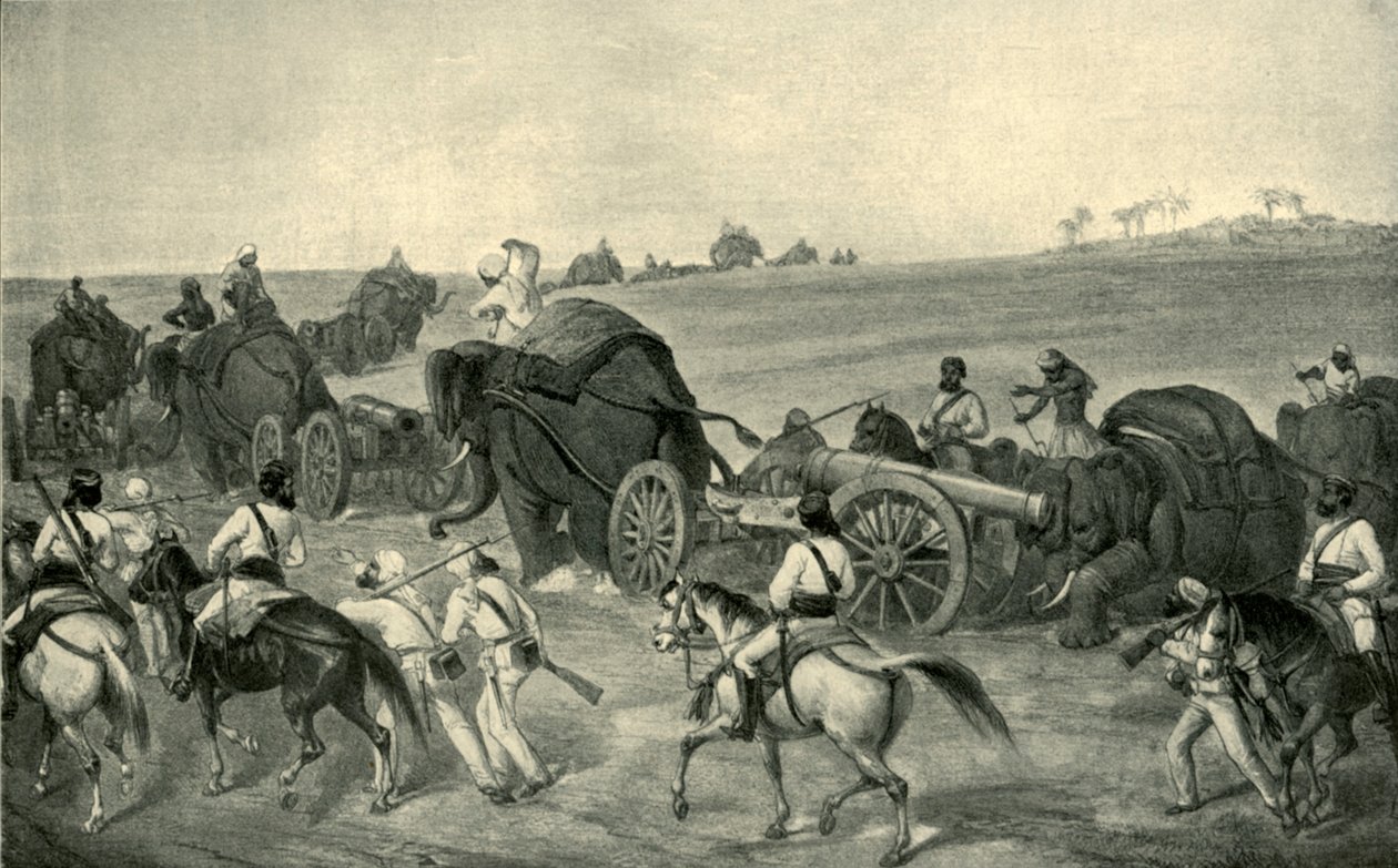 The Advance of the Siege Train to Delhi, 1857, 1901. av George Francklin Atkinson