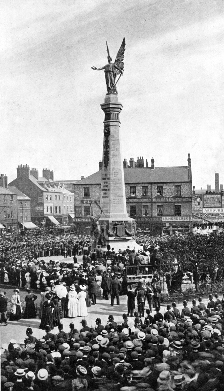 Avduking av Northumberland War Memorial, 1908-1909. av George Frank
