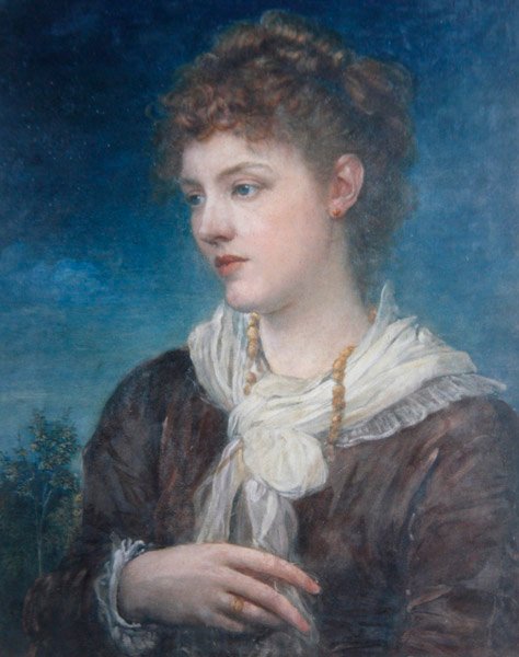 Portrett av Calliope Coronio, ca. 1880 (olje på lerret) av George Frederic Watts