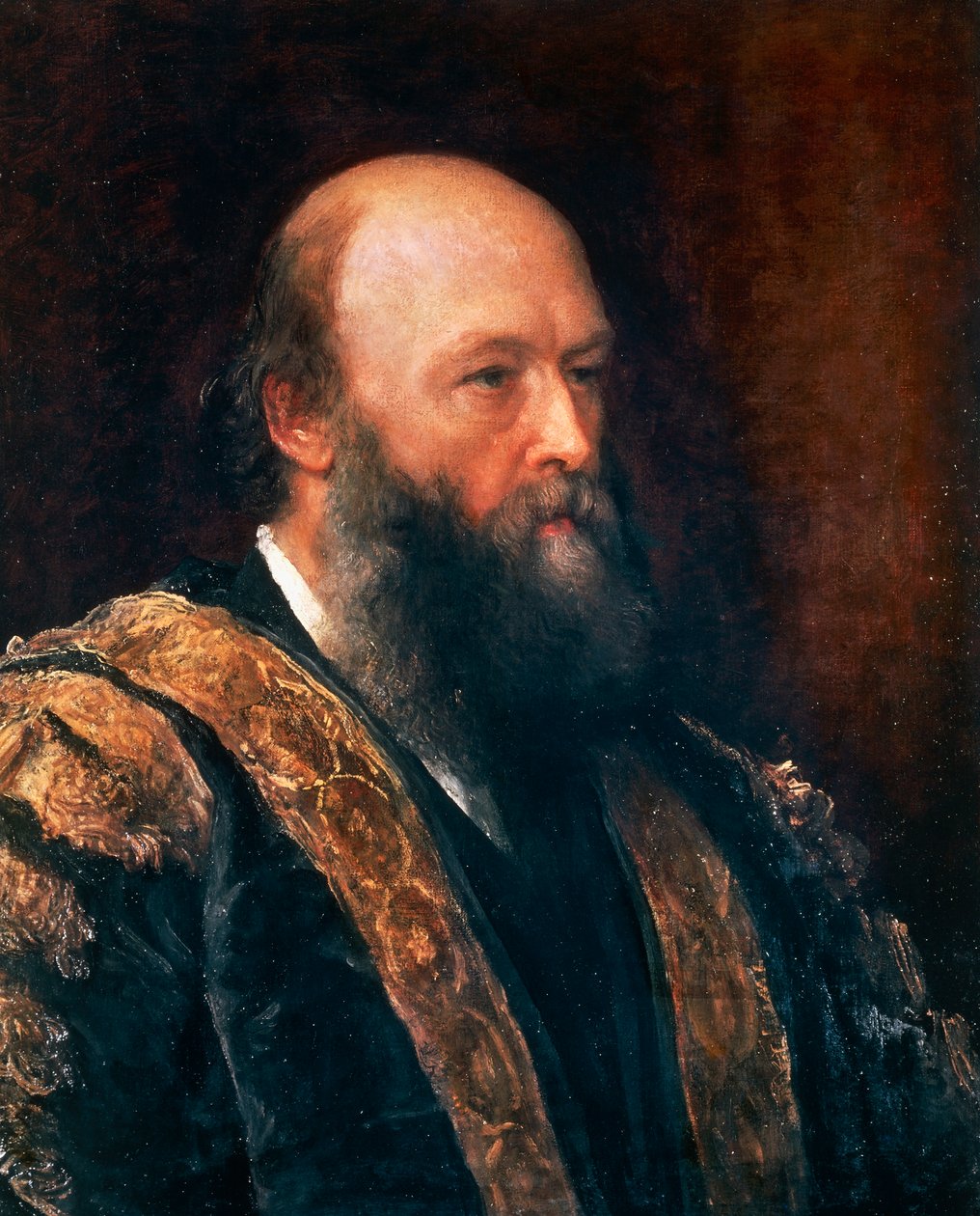 Portrett av Robert Arthur Talbot Gascoyne-Cecil, tredje markis av Salisbury (Hatfield av George Frederic Watts