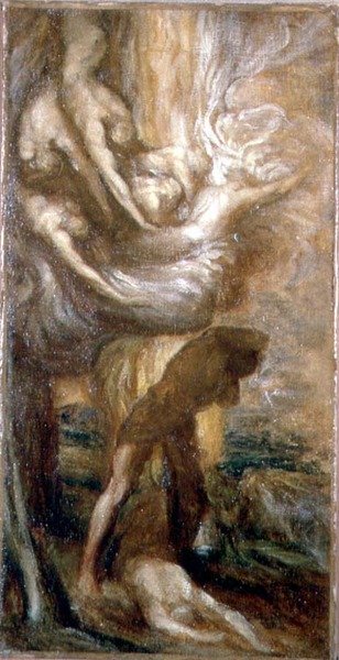 The Curse of Cain (olje på lerret) av George Frederic Watts