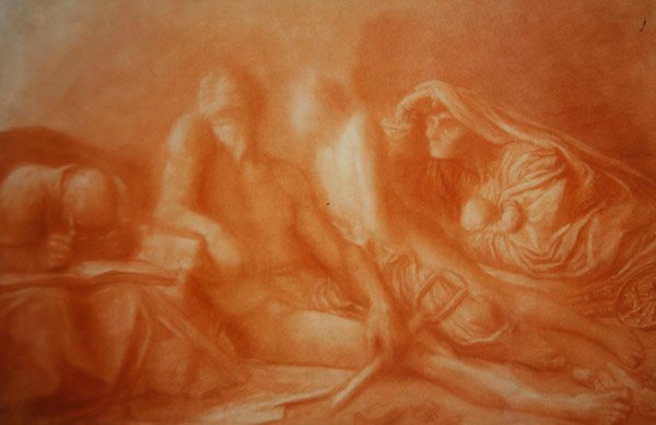 Menneskene som satt i mørket av George Frederic Watts