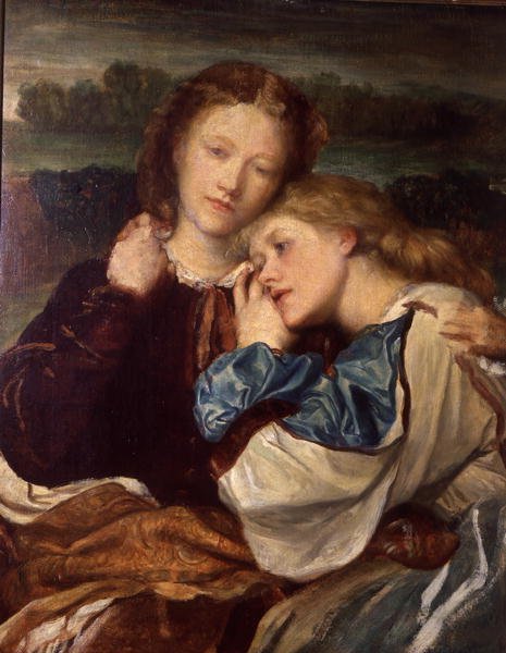 The Terry Sisters (olje på lerret) av George Frederic Watts