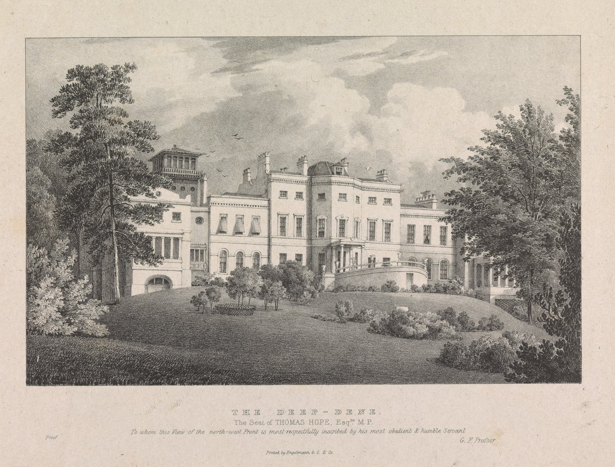Deep-Dene. Setet til Thomas Hope, Esq. av George Frederick Prosser