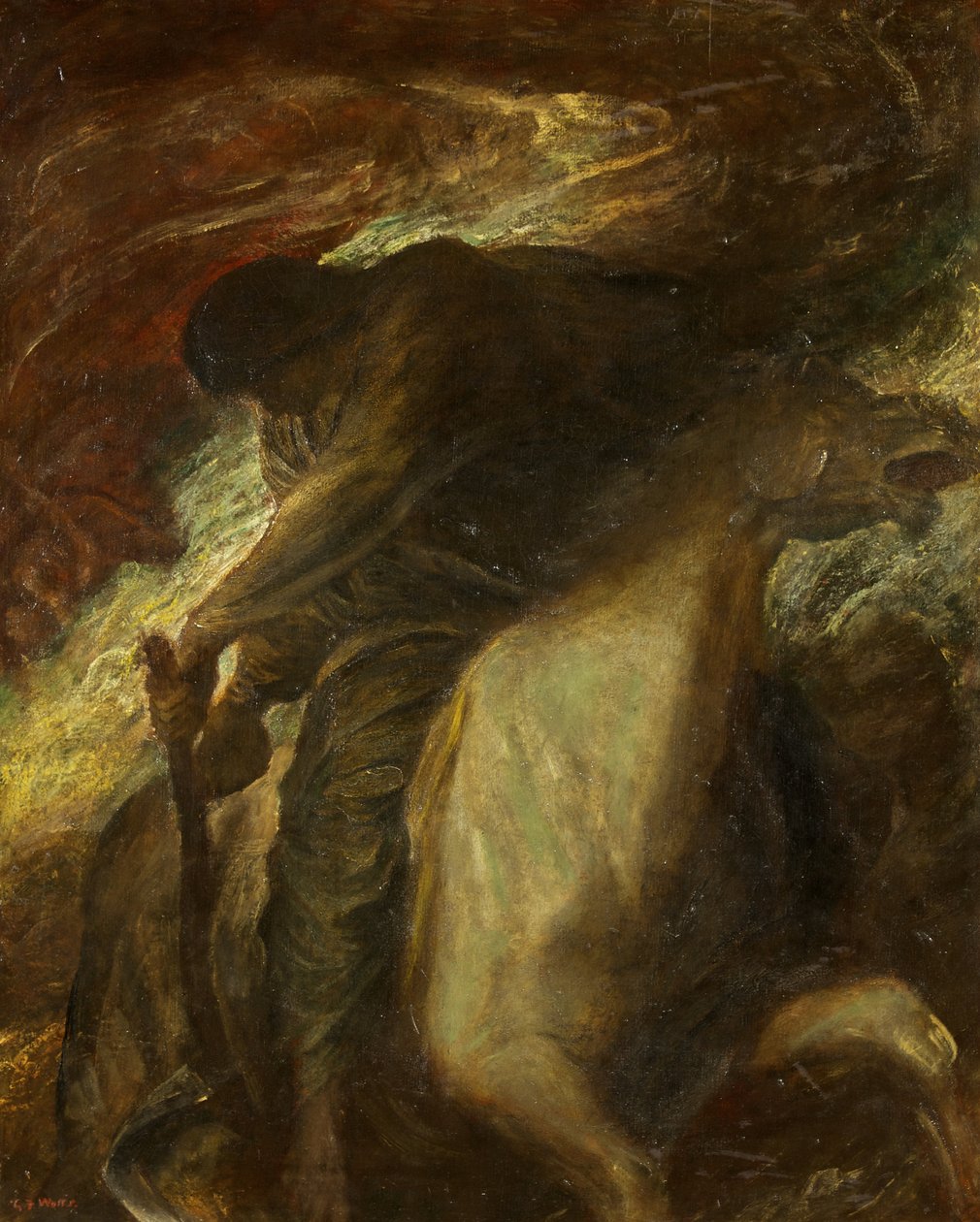 Death and the Pale Horse, ca. 1878 (olje på lerret) av George Frederick Watts