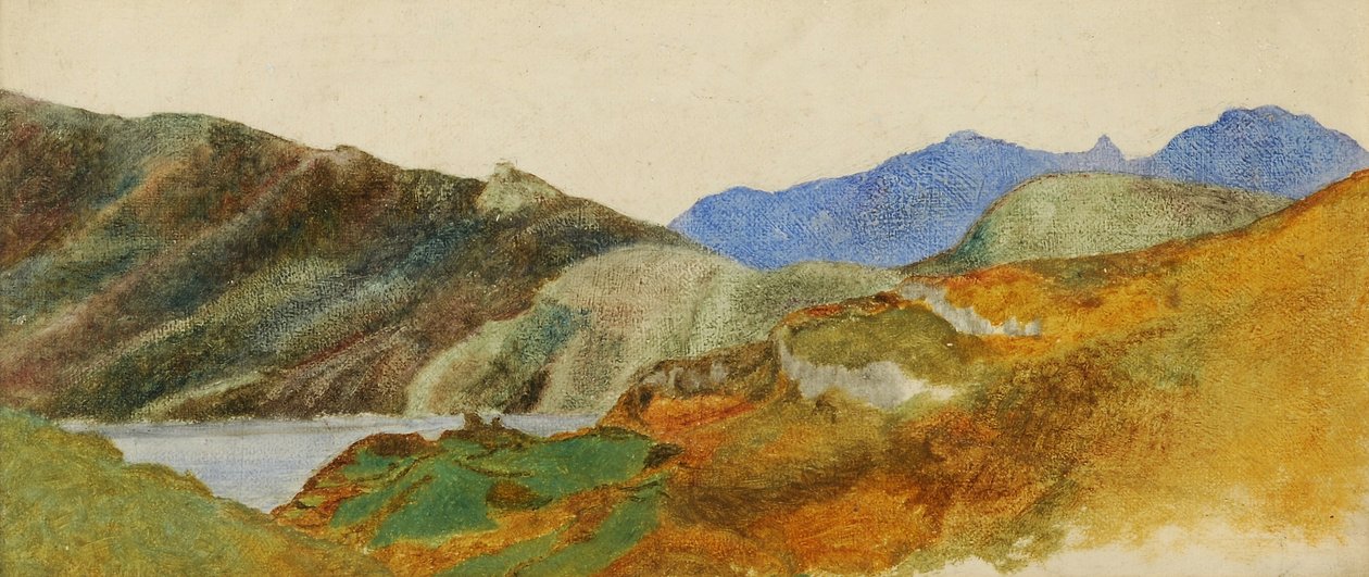 Fjelllandskap, 1843-47 av George Frederick Watts