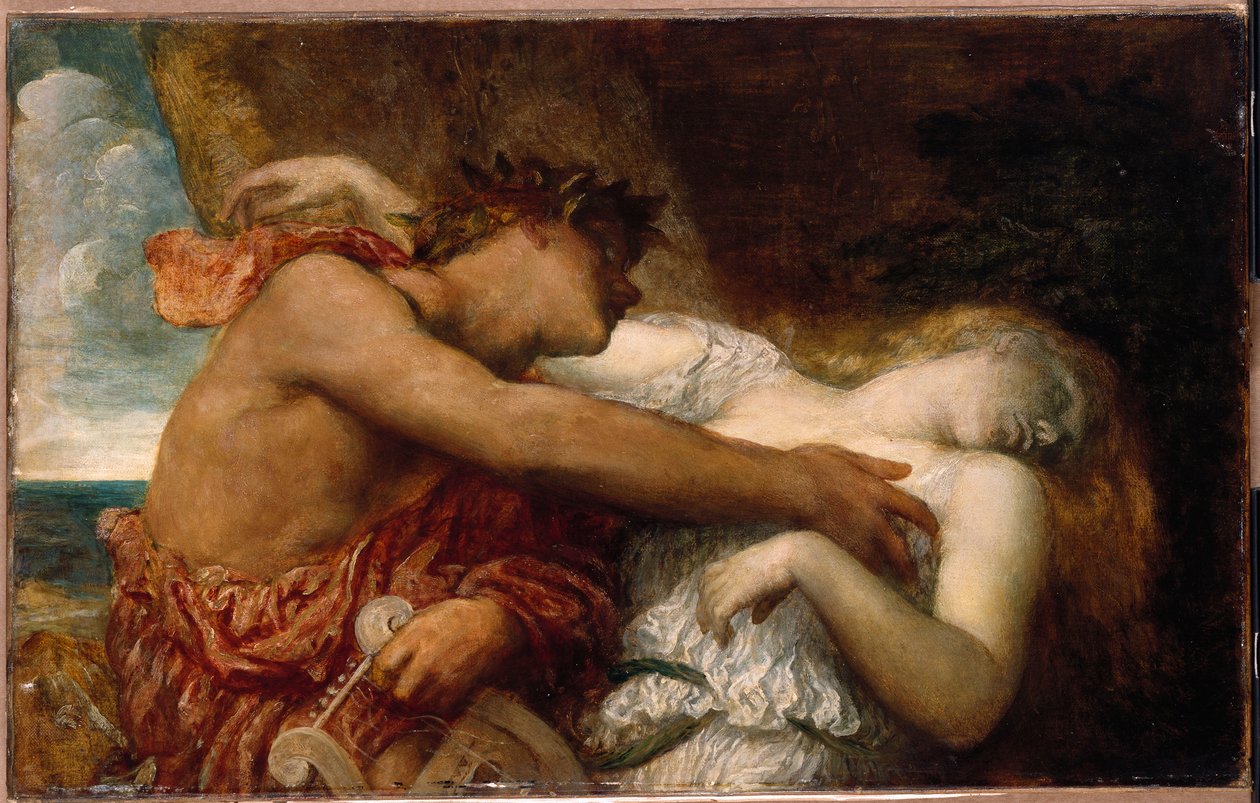 Orfeus og Eurydike, ca. 1870 av George Frederick Watts