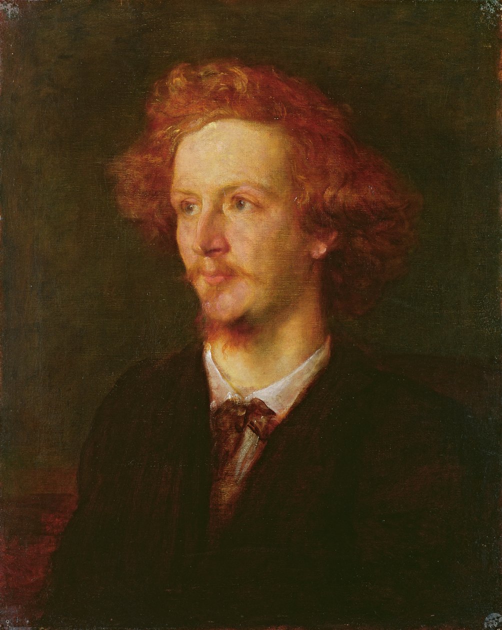 Portrett av Algernon Charles Swinburne (1837-1909) 1867 av George Frederick Watts