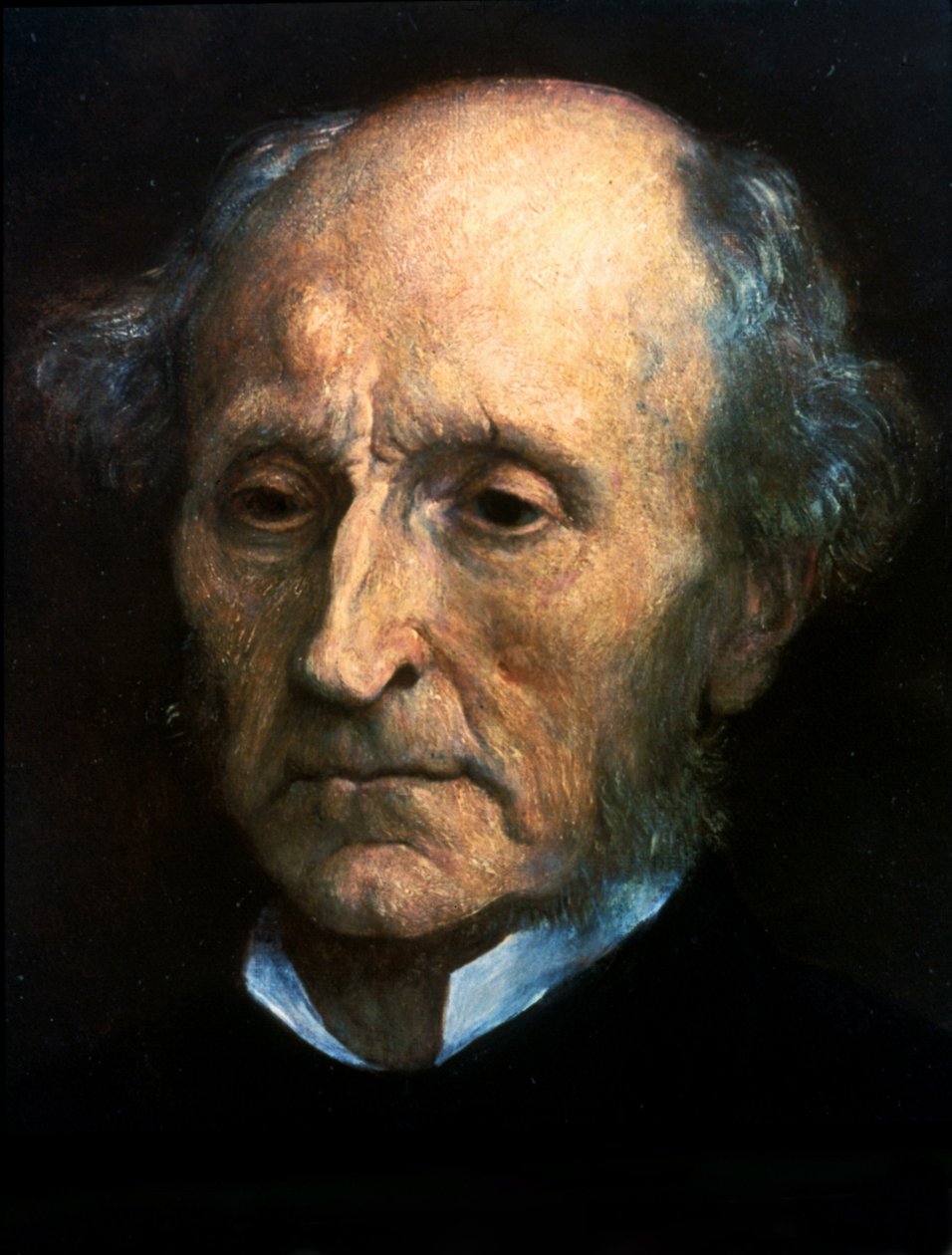 Portrett av John Stuart Mill. Britisk filosof og økonom 1806 til 1873. Maleri av G.F.Watts. London National Portrait Gallery av George Frederick Watts
