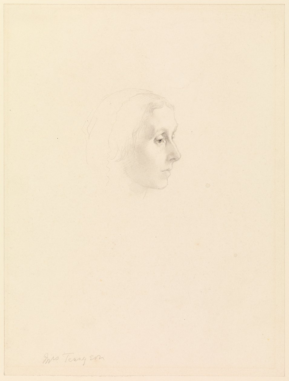 Studie for Portrait of Emily Tennyson, 1862 av George Frederick Watts