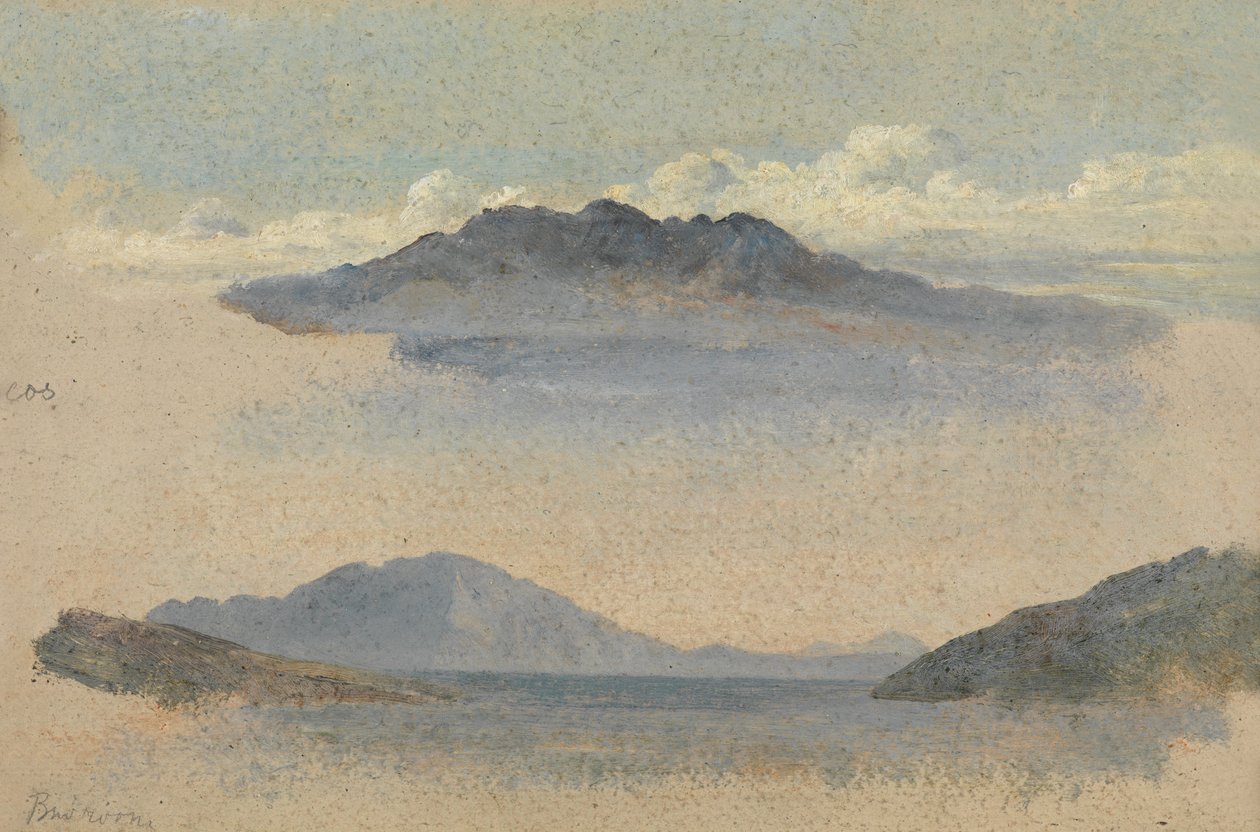 Isle of Kos (olje på papir) av George Frederick Watts