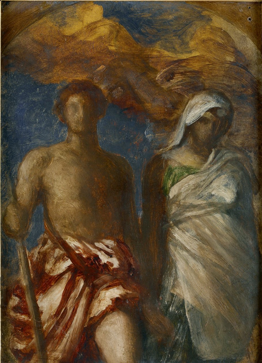 Tid og død, c1868 av George Frederick Watts