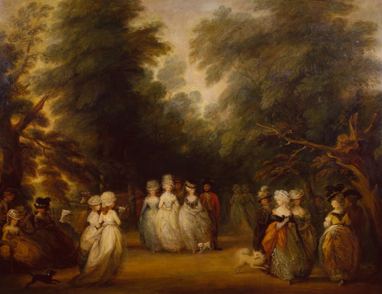 Ladies Promenading on the Mall, St.James Park av George Frost