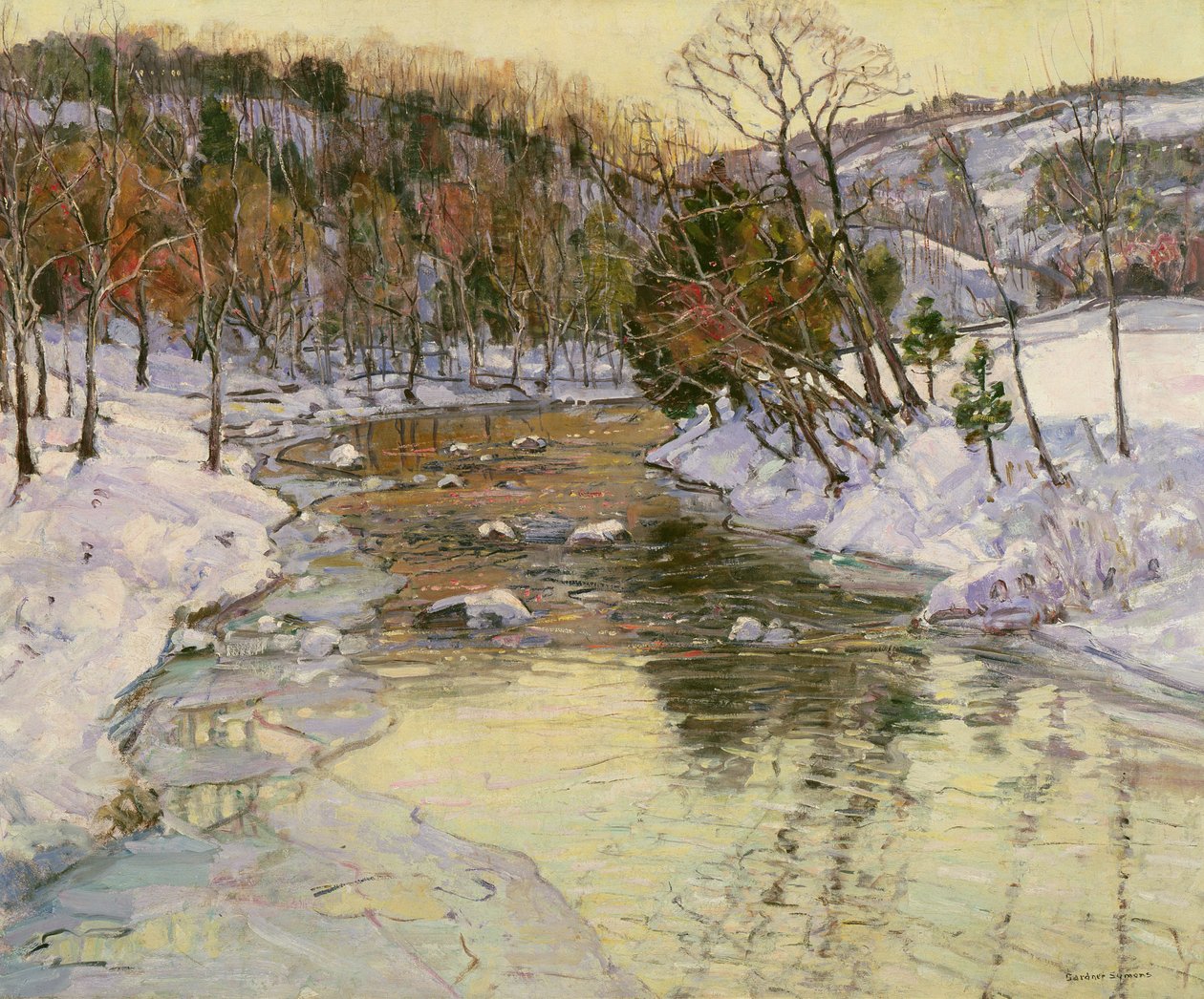 Vinterlandskap av George Gardner Symons
