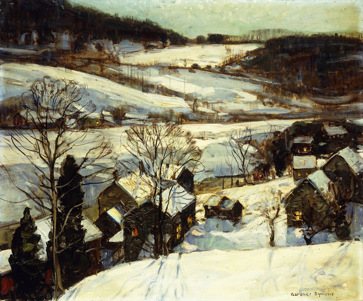 Vinterskumring av George Gardner Symons