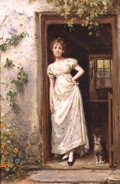 Hyttedøren av George Goodwin Kilburne