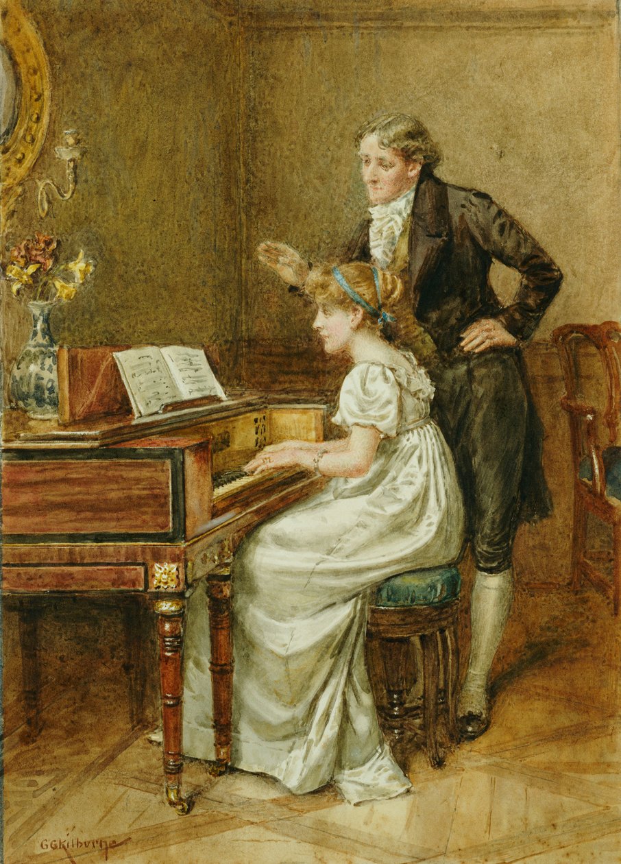 Musikkmesteren av George Goodwin Kilburne