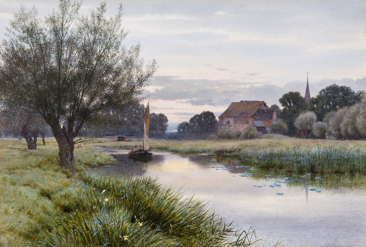 Seiling på Ouse ved Houghton av George Gordon Fraser
