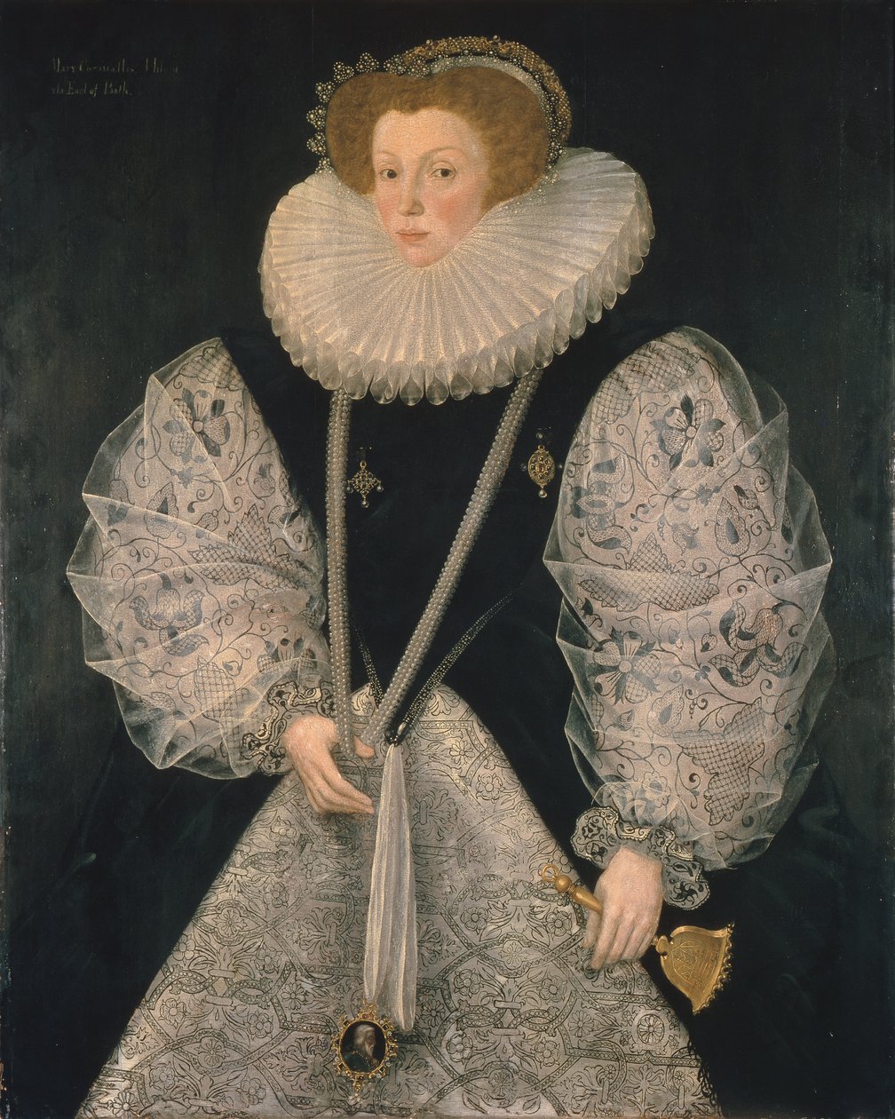 Mary Cornwallis, ca. 1580-85 (olje på panel) av George Gower