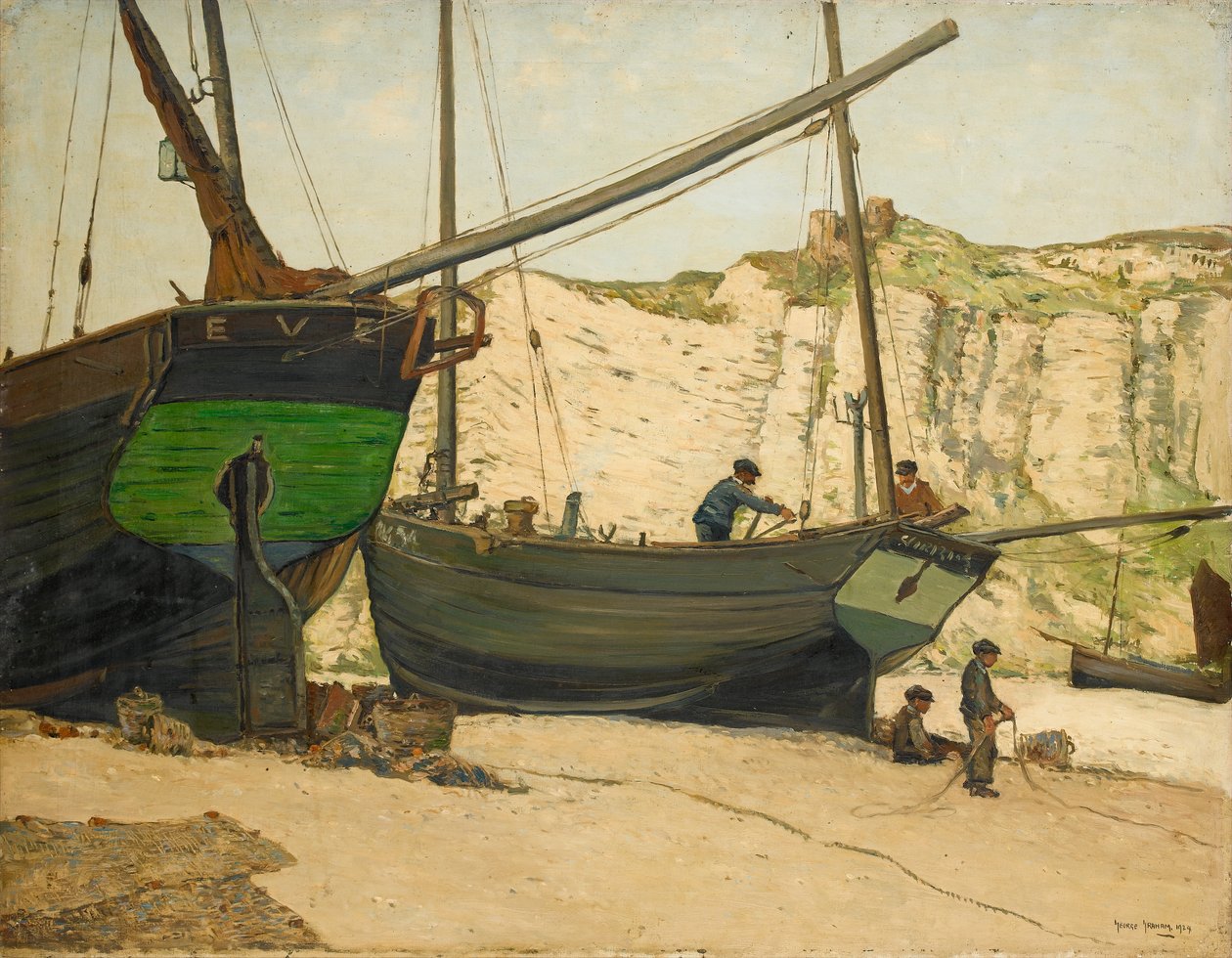 Hastings Luggers på Hastings Beach av George Graham