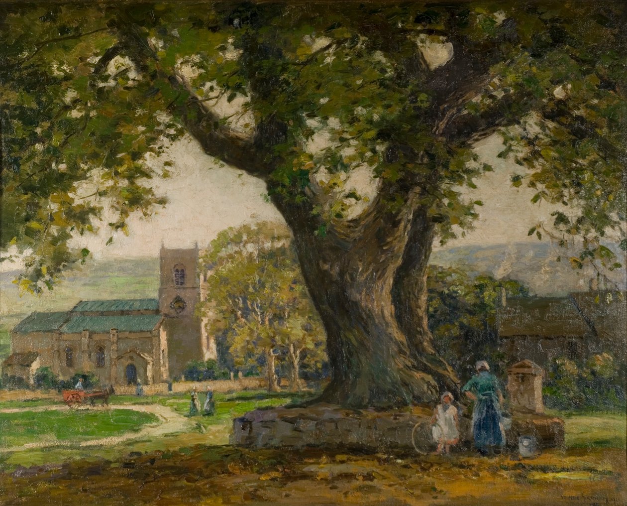 Wensley Village, Yorkshire av George Graham