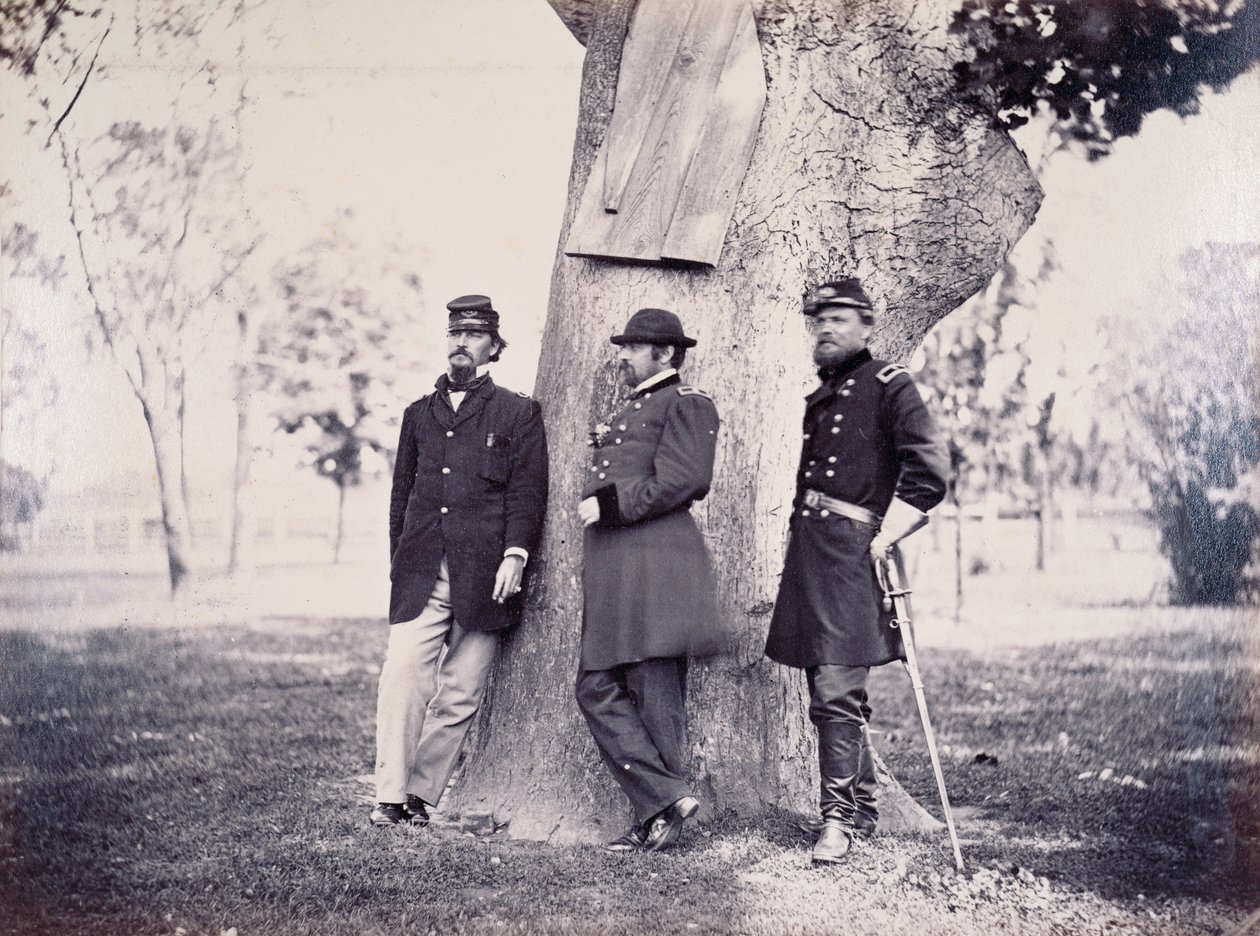 Generalene Hancock (1824-86) Smith og Newton, 1862 av George H. Houghton
