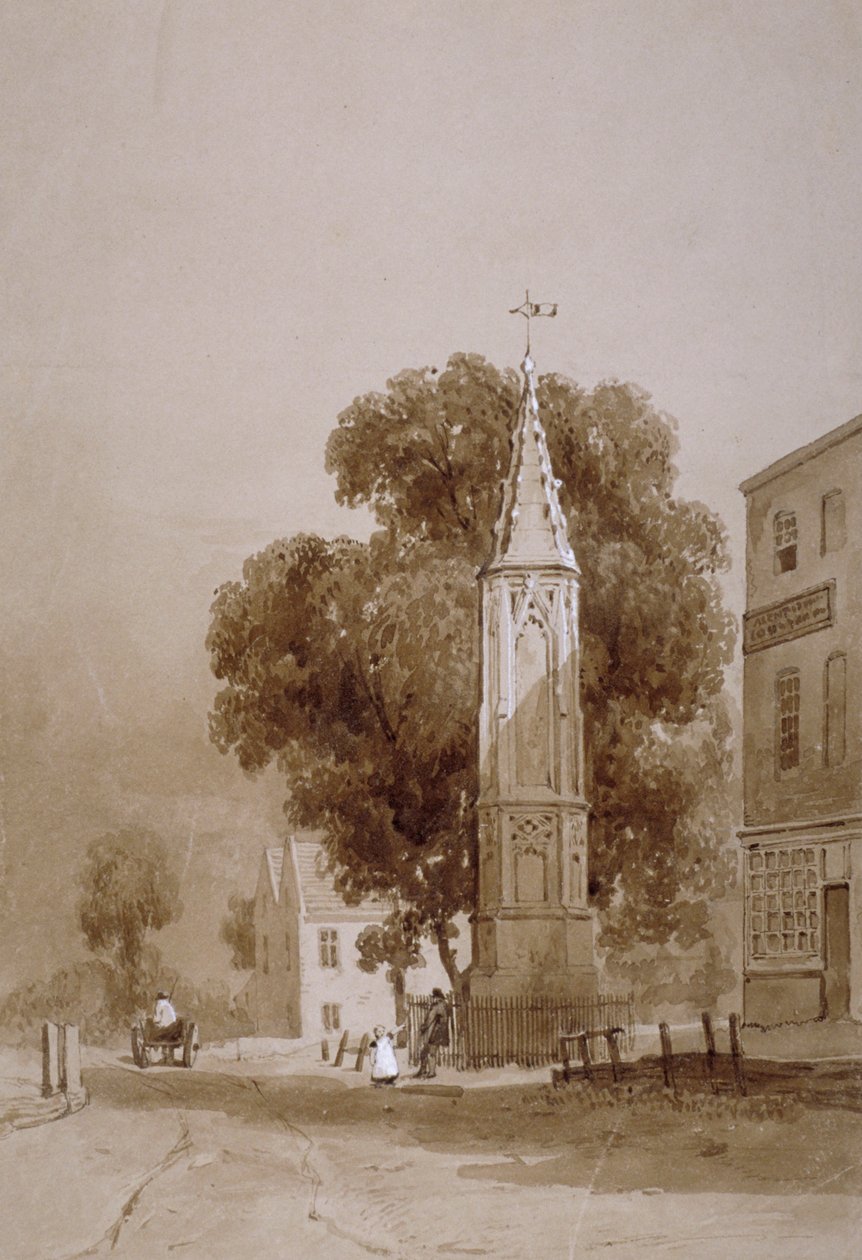 Tottenham High Road, London, c1820 av George Harley