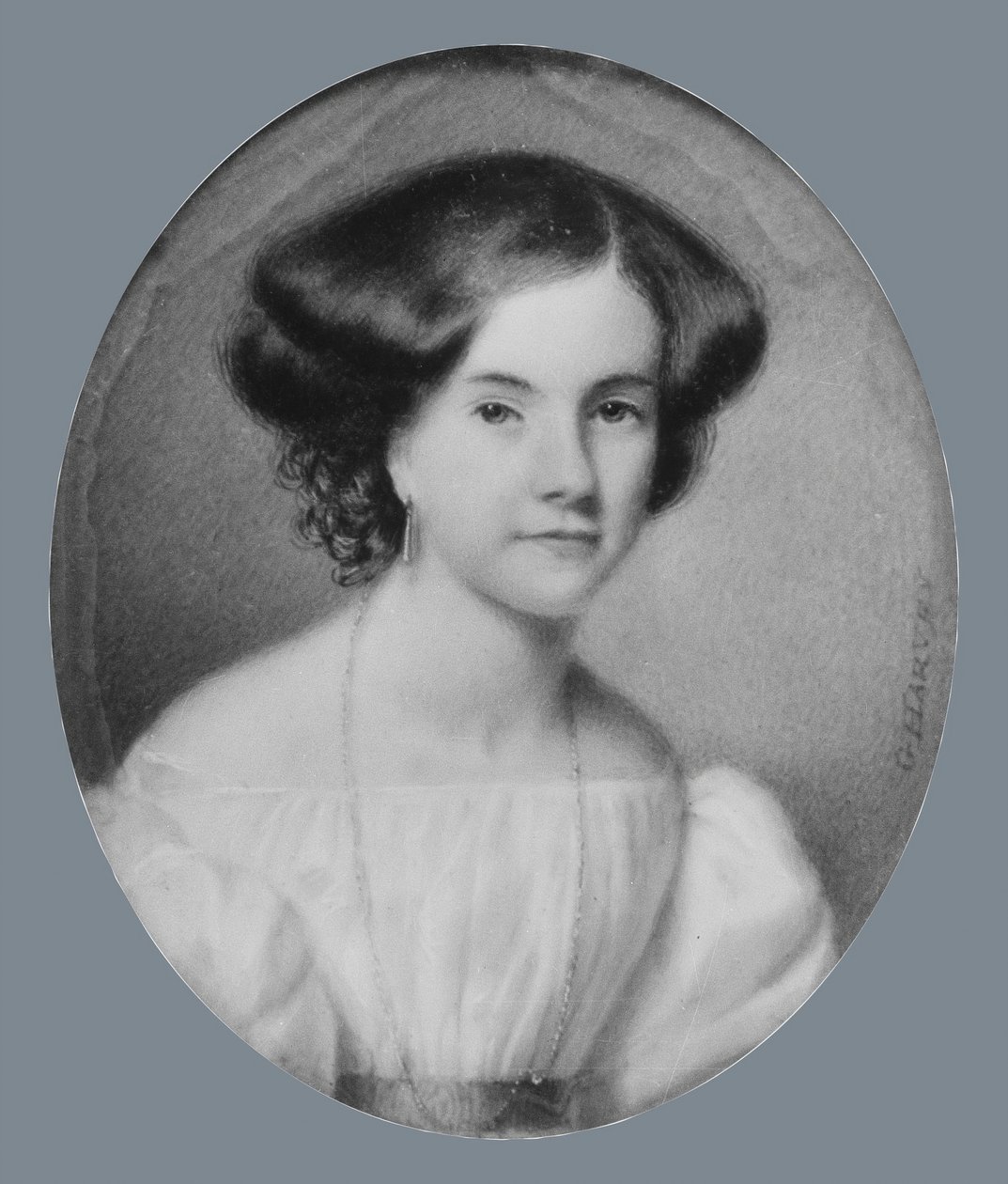 Portrett av en dame, ca. 1830. av George Harvey